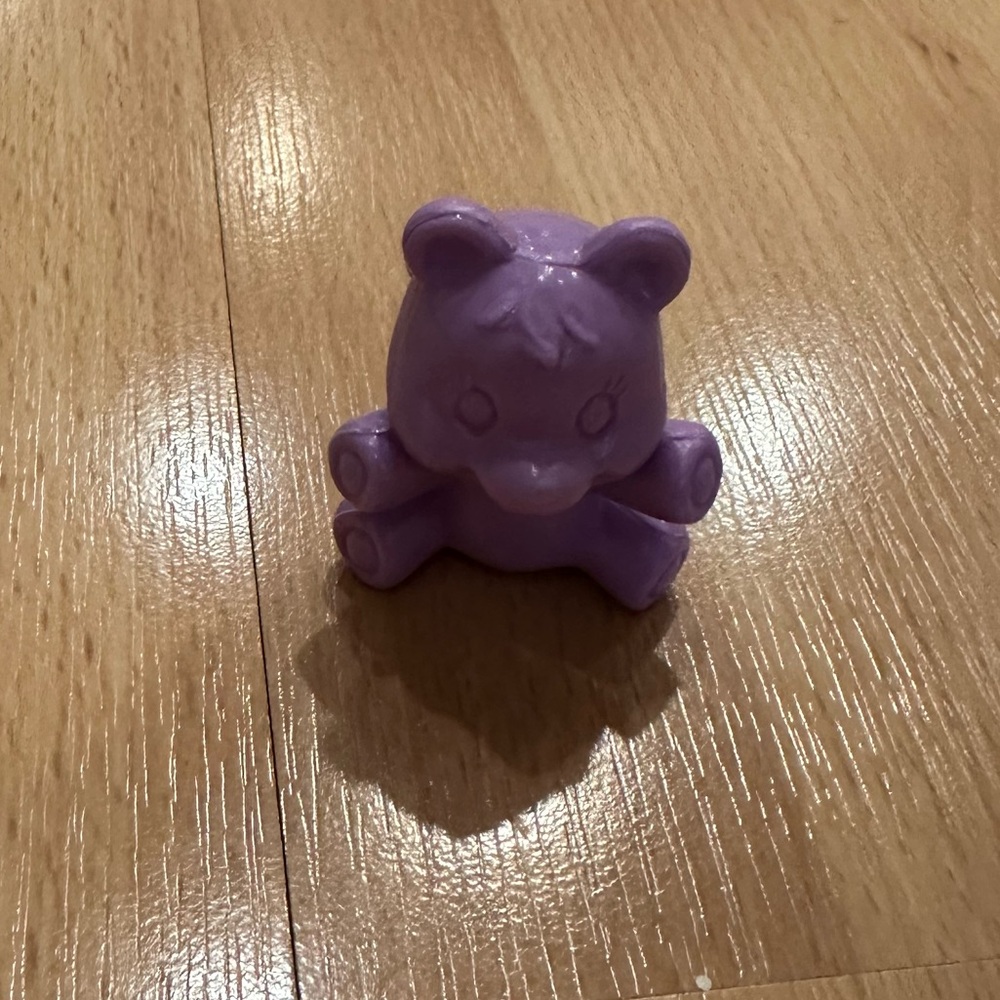 Purple Bear Figurine from lightweight plastic